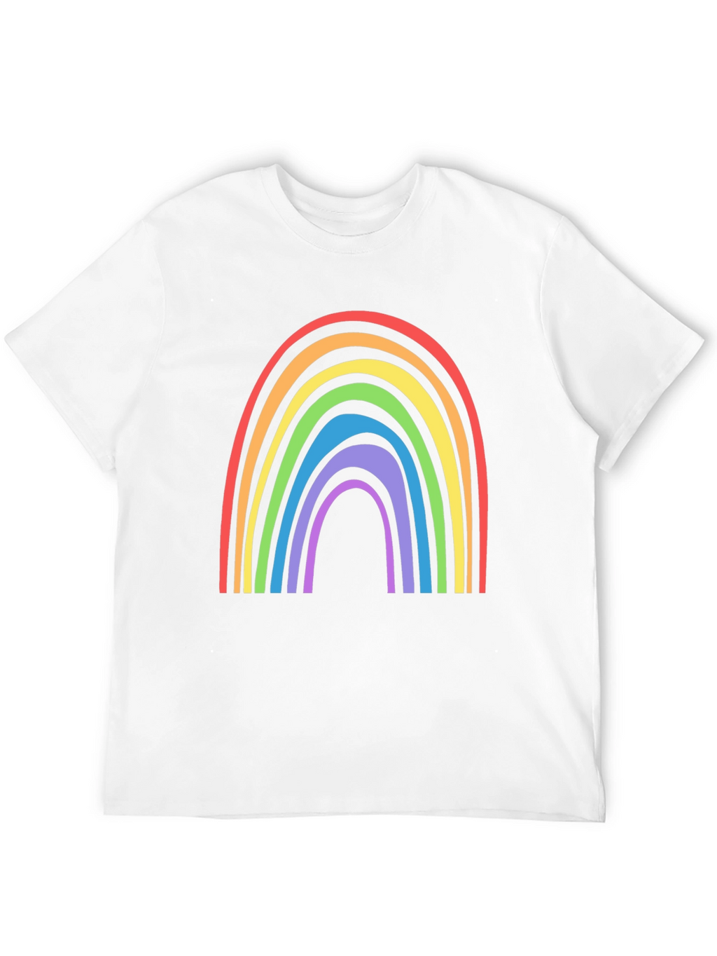 Rainbow Graphic Tee - Black Cotton Blend