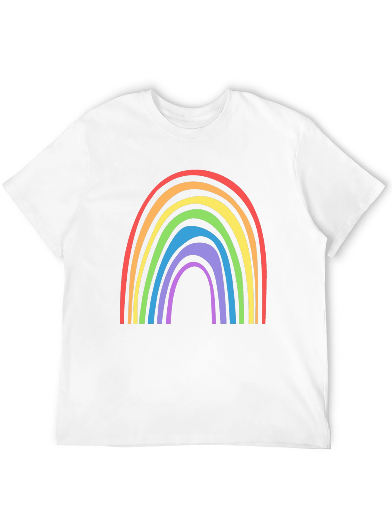 Rainbow Graphic Tee - Black Cotton Blend
