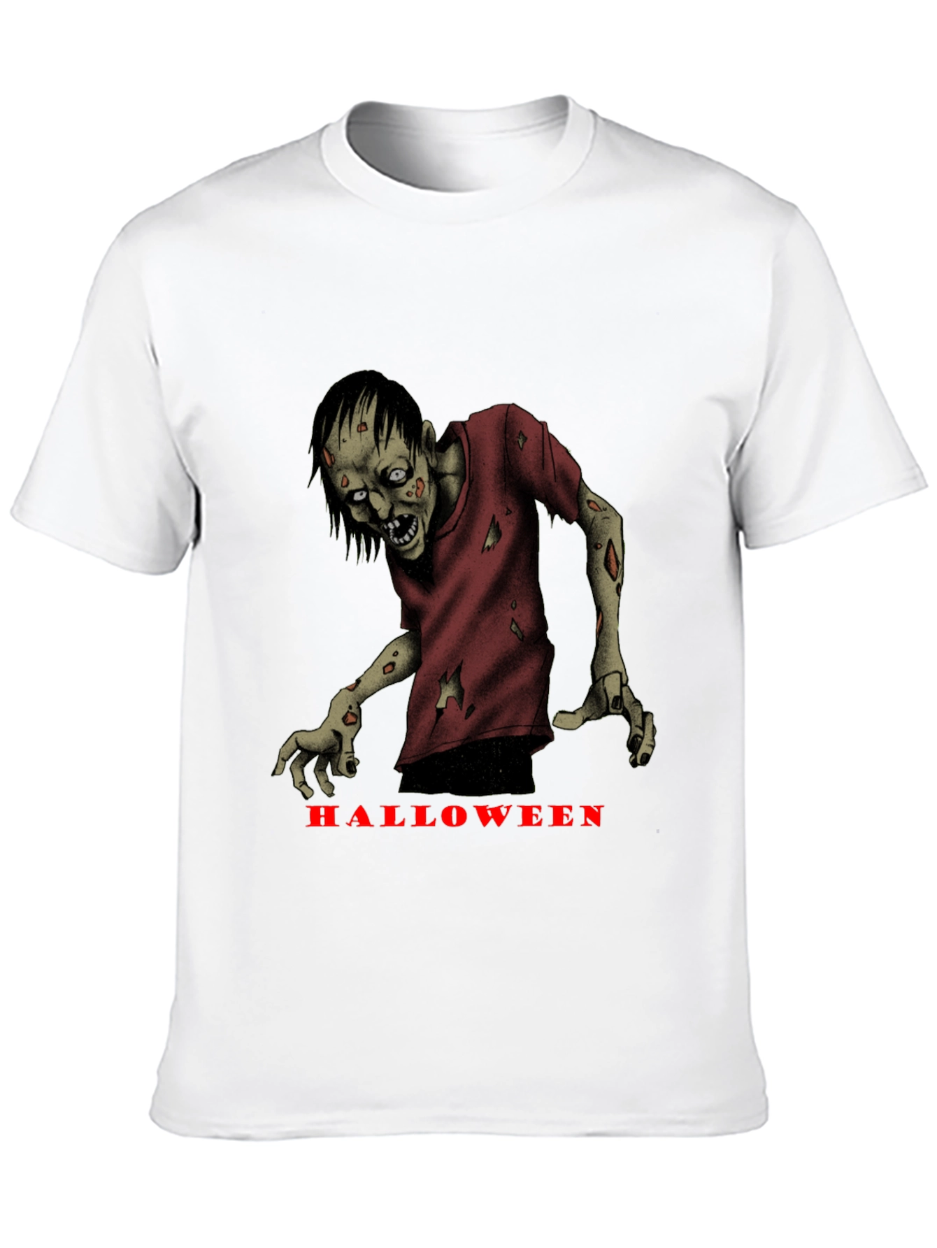 Halloween Zombie Graphic T-Shirt