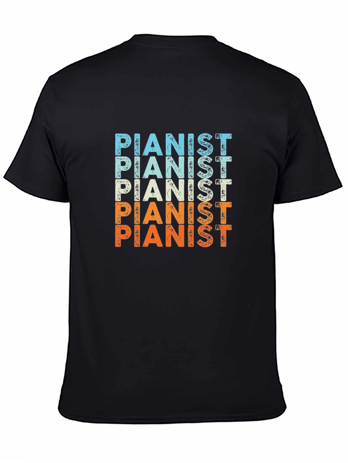 Vintage Pianist T-Shirt - Music Lover Tee