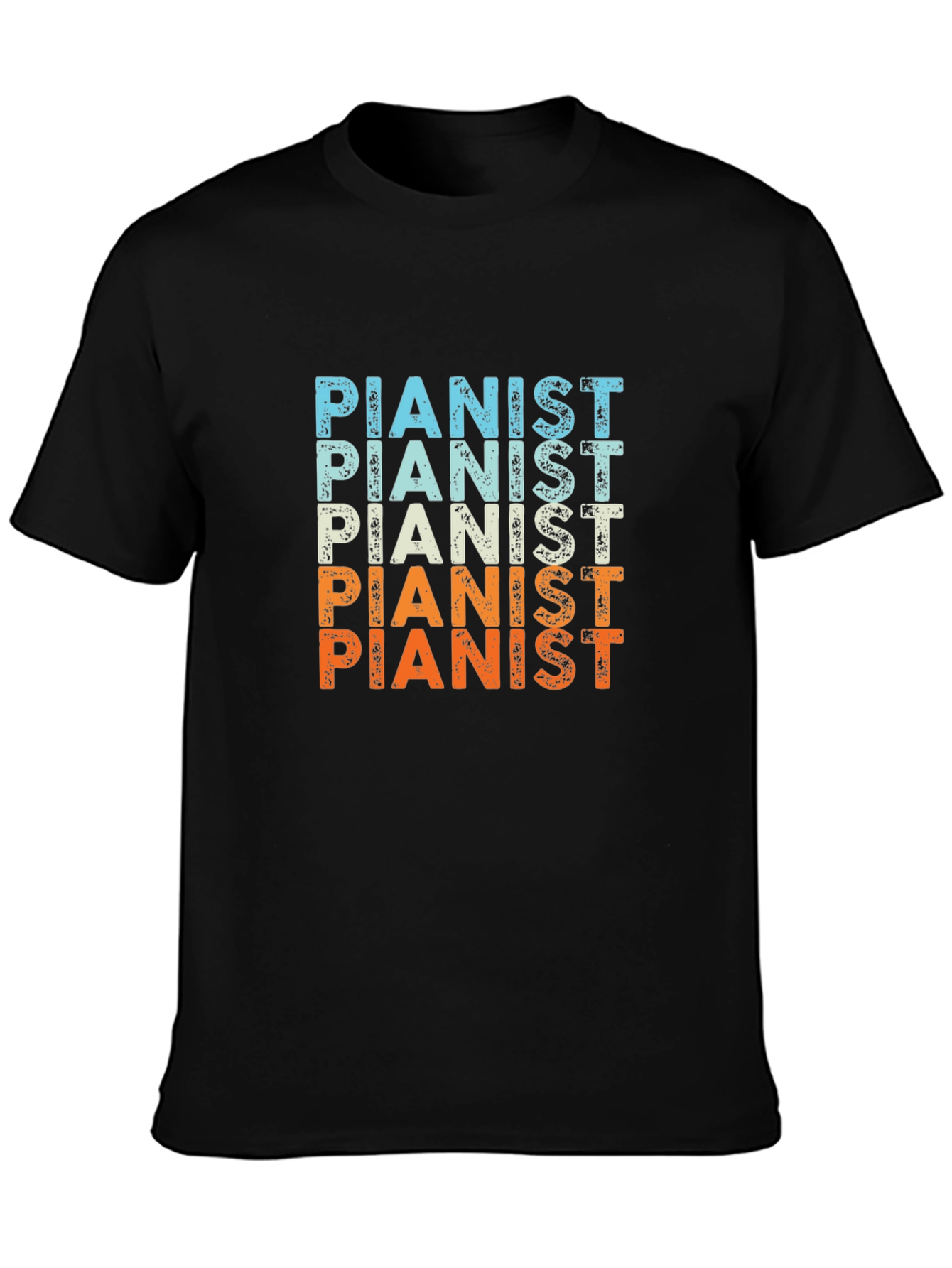 Vintage Pianist T-Shirt - Music Lover Tee