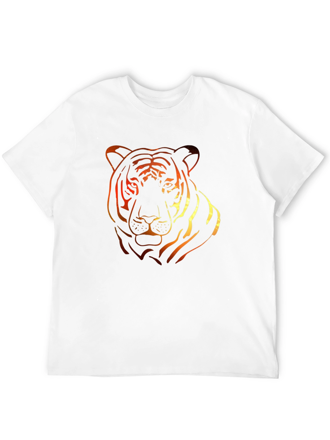 Fiery Tiger Graphic Tee - Bold Style