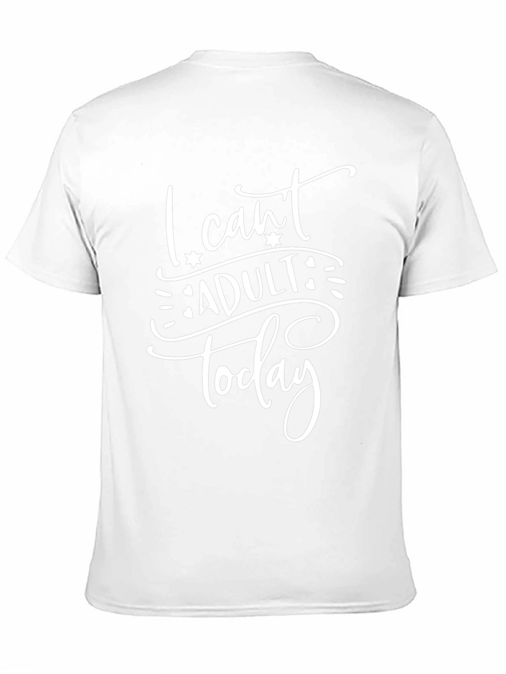 I Cant Adult Today Graphic Tee - Black
