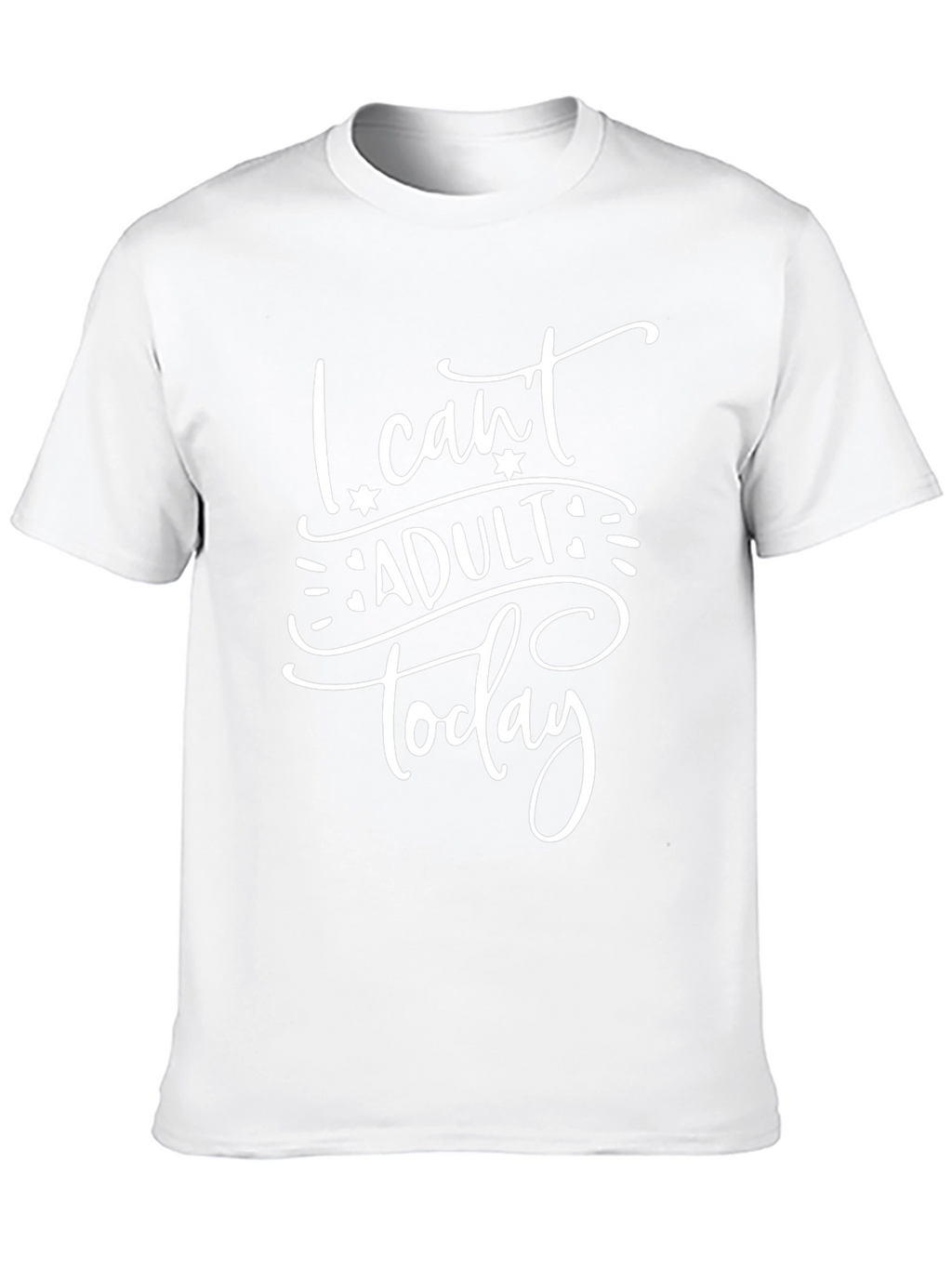 I Cant Adult Today Graphic Tee - Black
