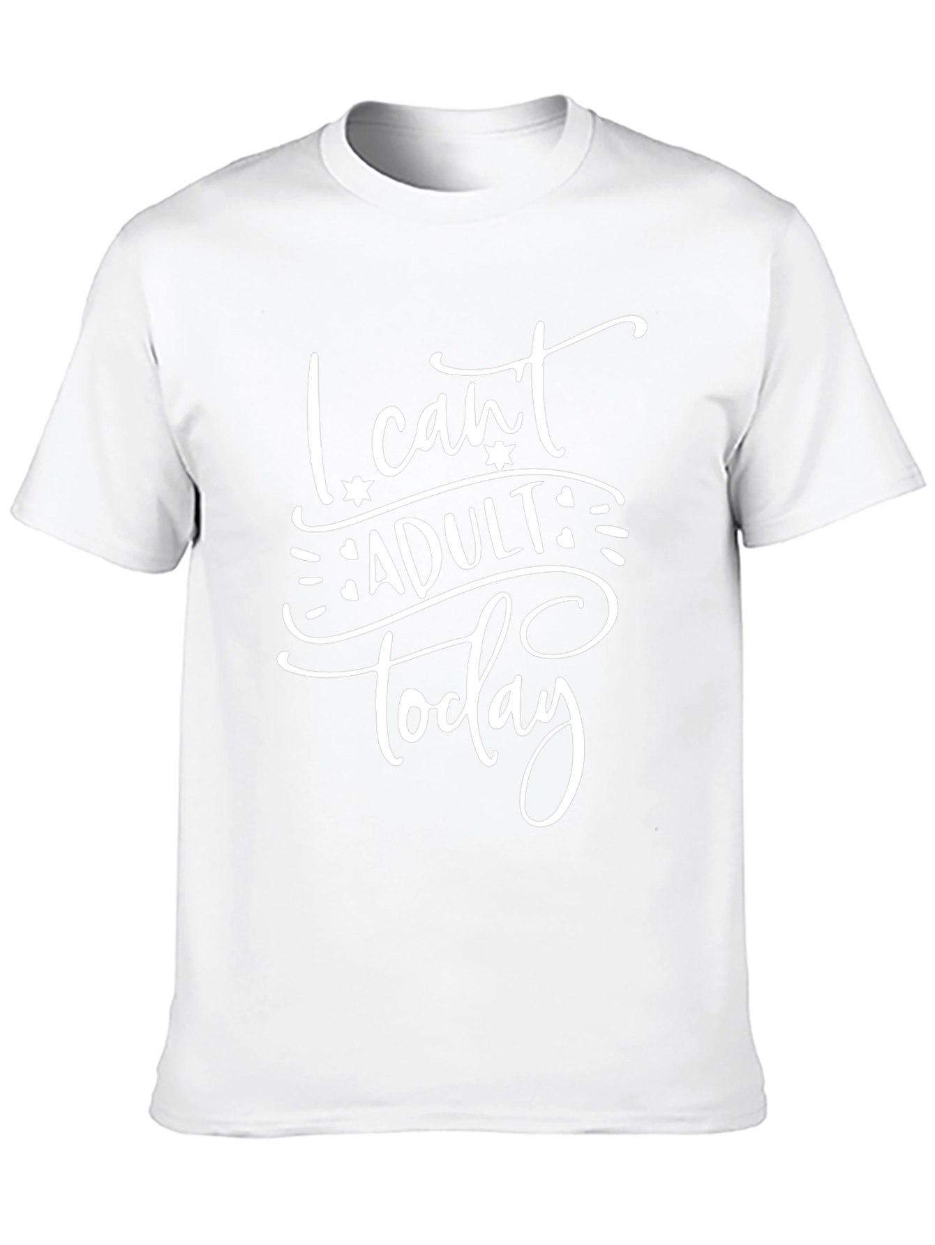 I Cant Adult Today Graphic Tee - Black