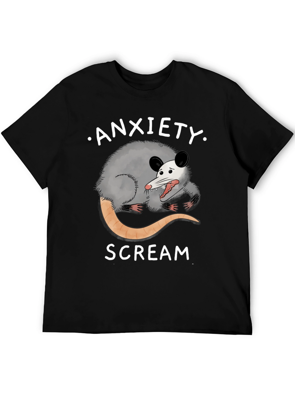 Anxiety Scream Possum T-Shirt
