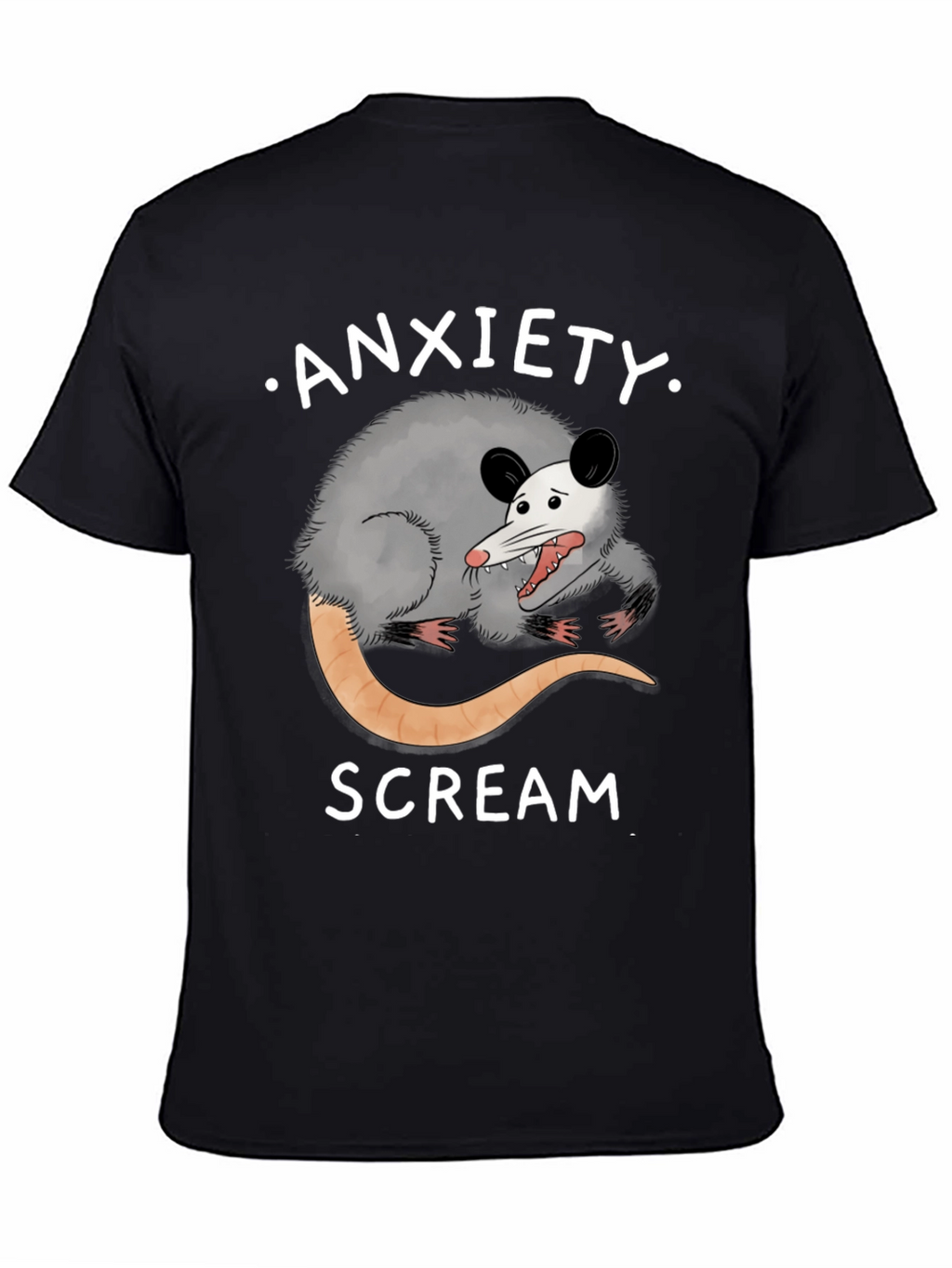 Anxiety Scream Possum T-Shirt