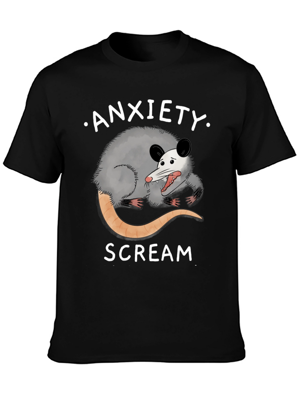 Anxiety Scream Possum T-Shirt