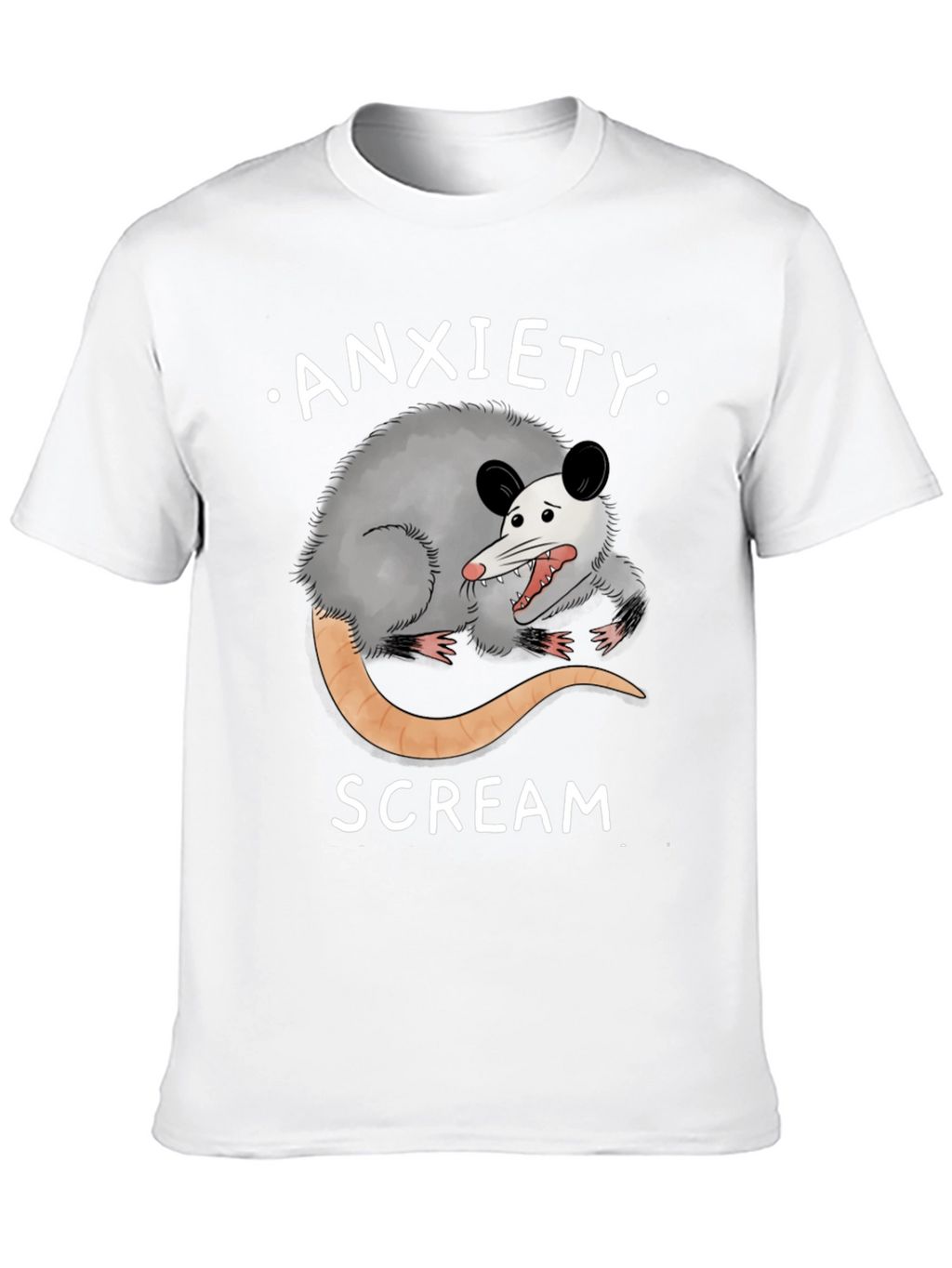 Anxiety Scream Possum T-Shirt