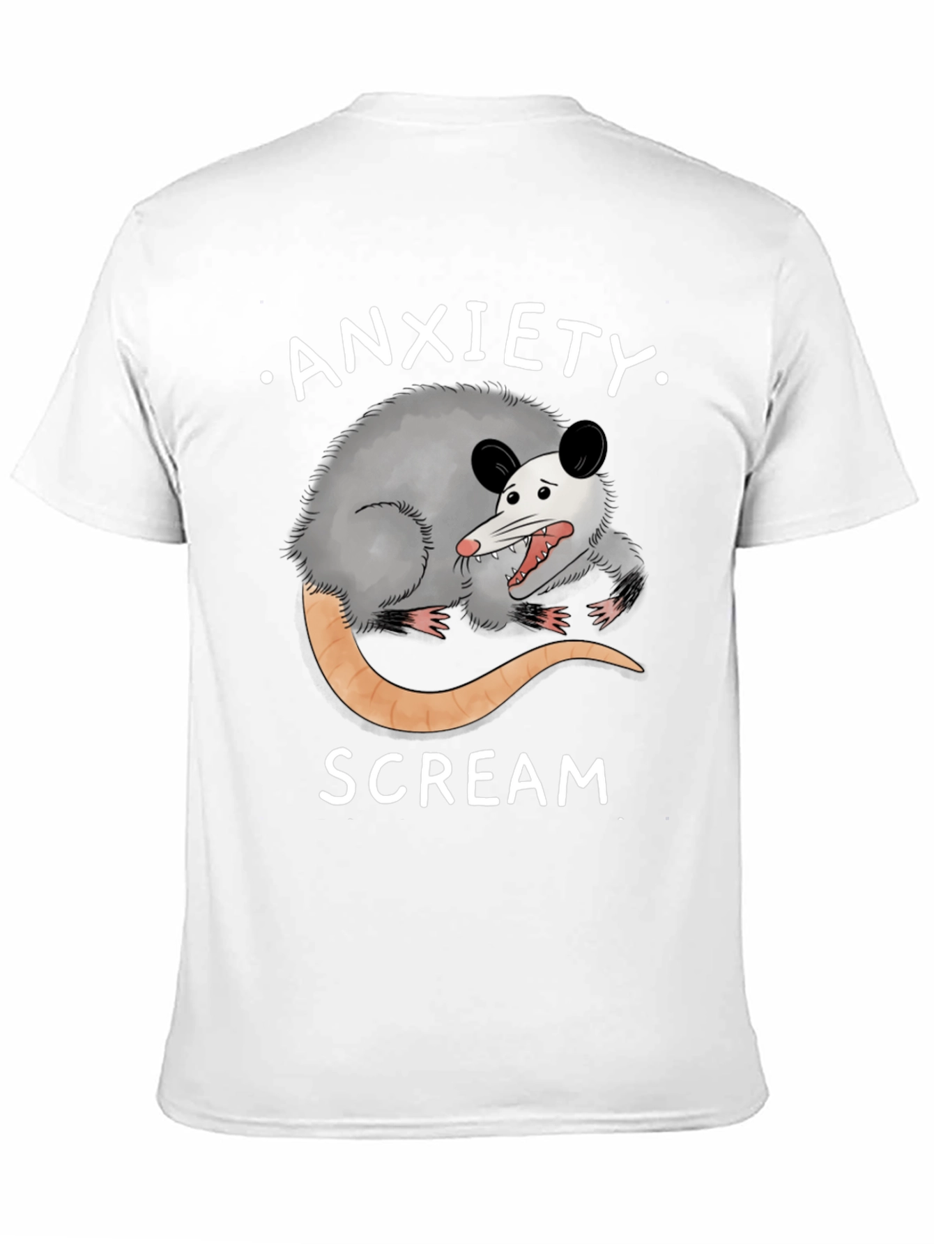 Anxiety Scream Possum T-Shirt