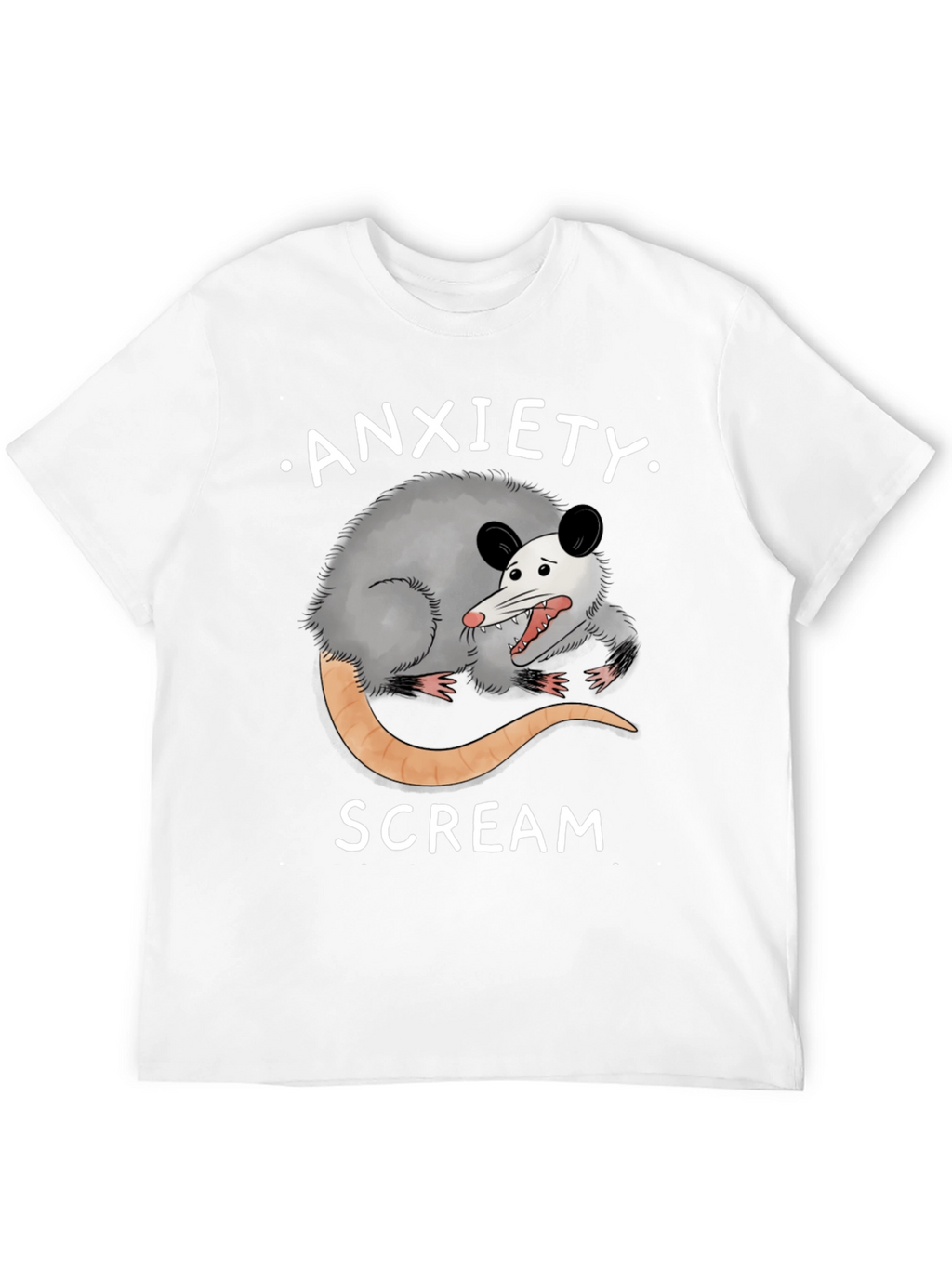 Anxiety Scream Possum T-Shirt