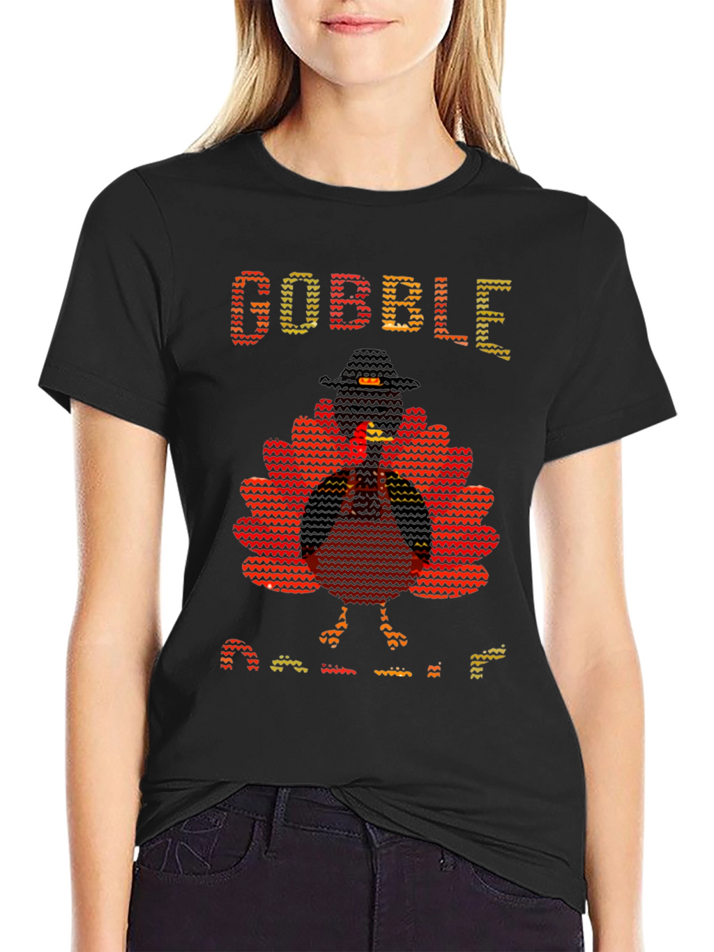 Gobble Til You Wobble Thanksgiving T-Shirt