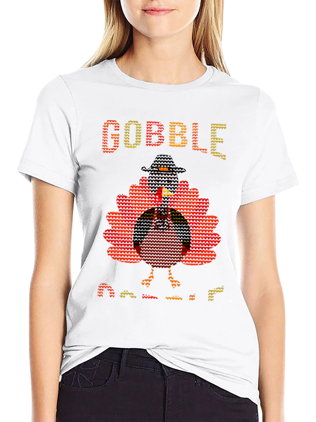 Gobble Til You Wobble Thanksgiving T-Shirt