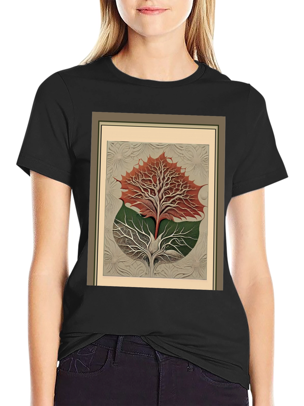 Arboreal Print Tee - Nature Inspired Fashion