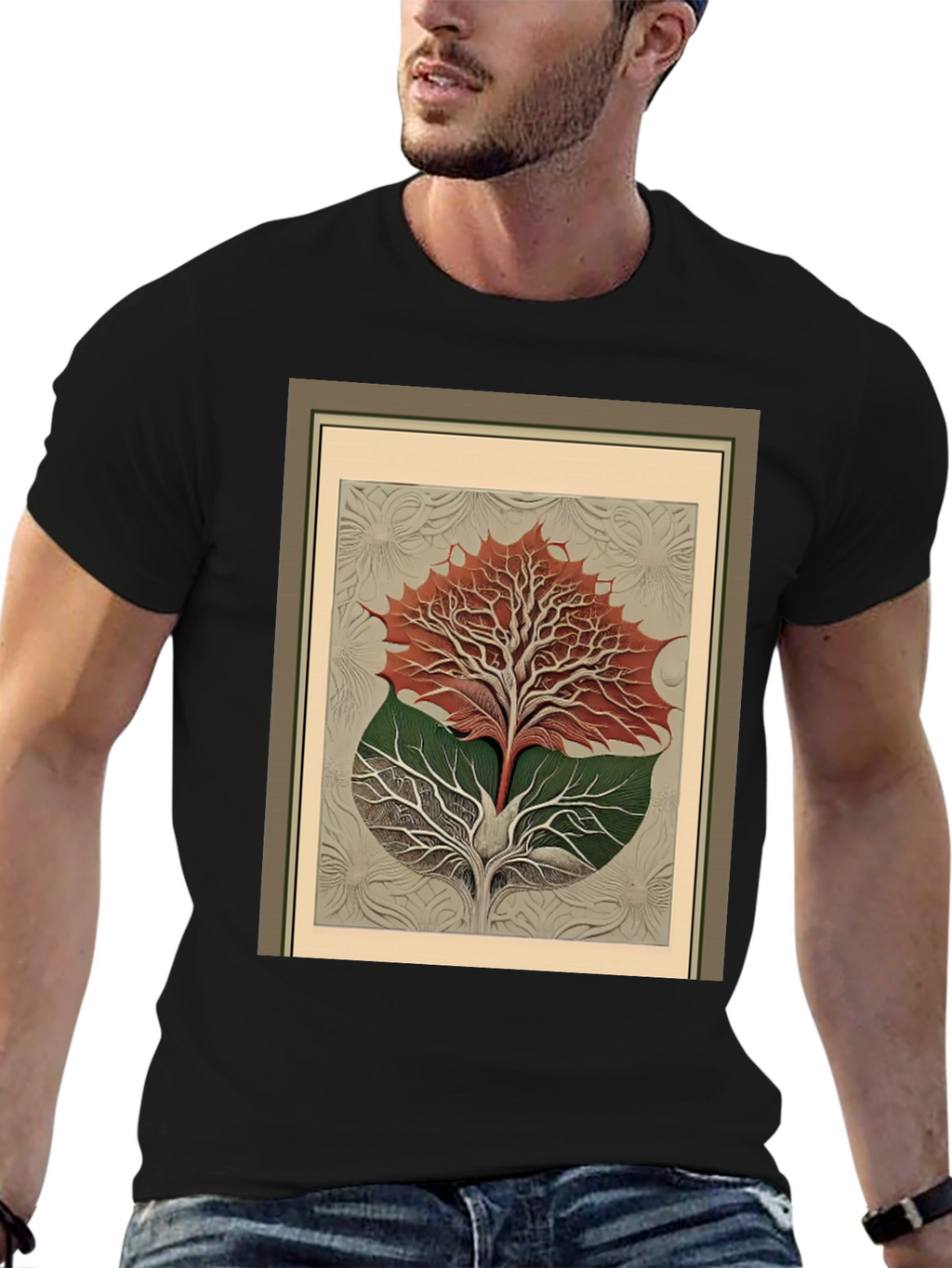 Arboreal Print Tee - Nature Inspired Fashion