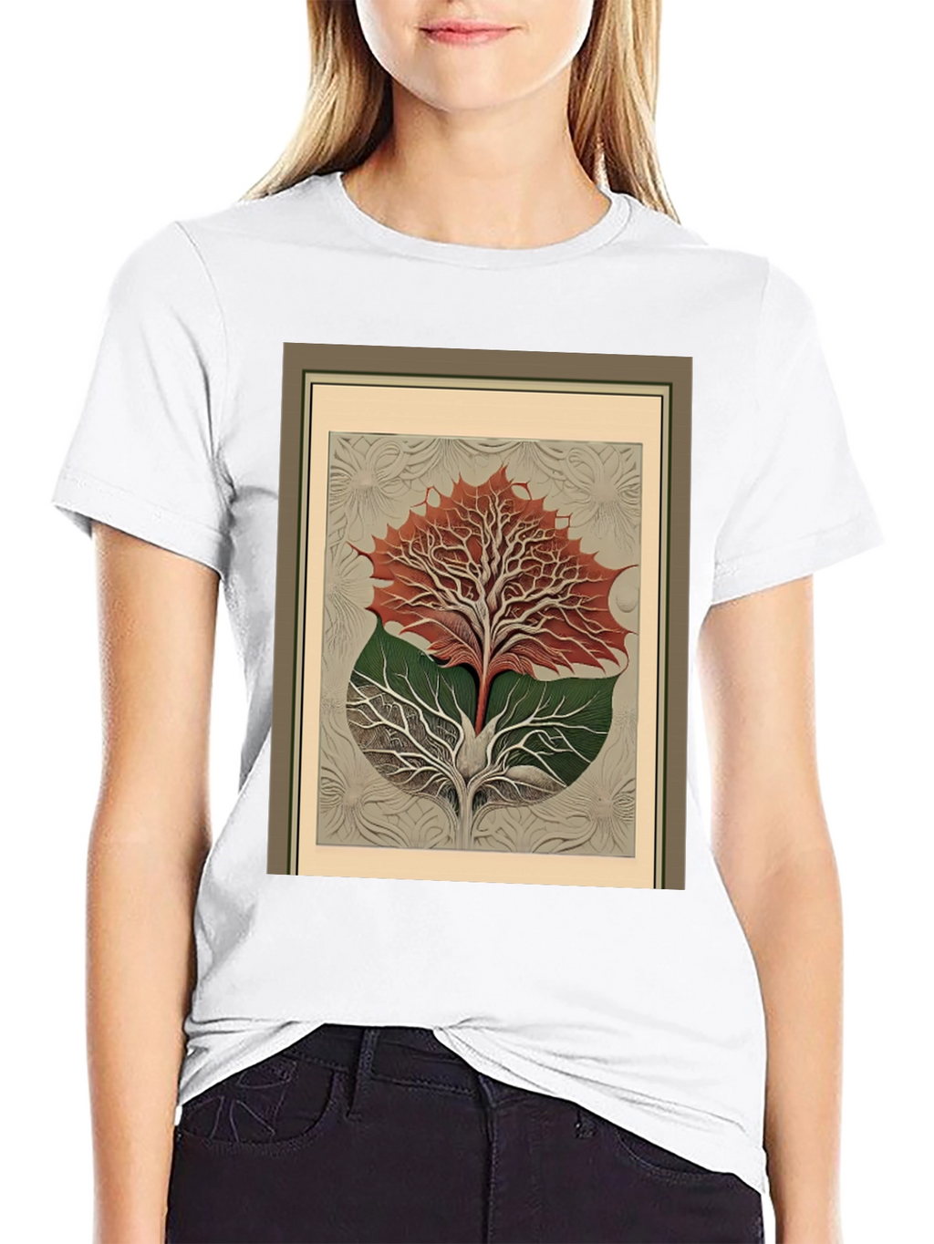 Arboreal Print Tee - Nature Inspired Fashion