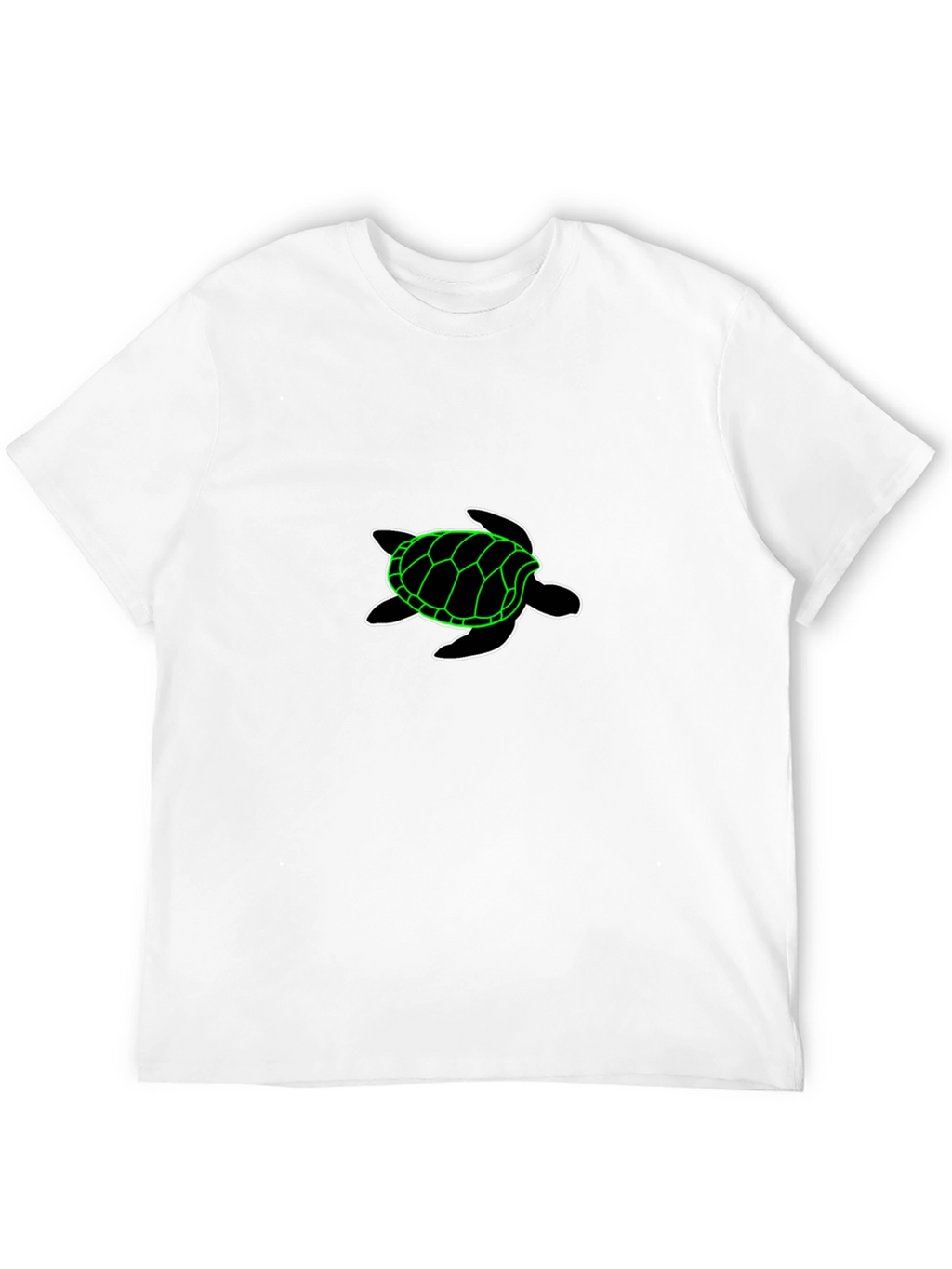 Neon Turtle Black T-Shirt
