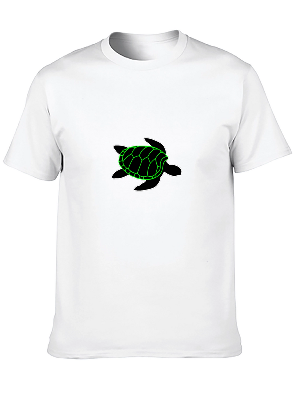 Neon Turtle Black T-Shirt