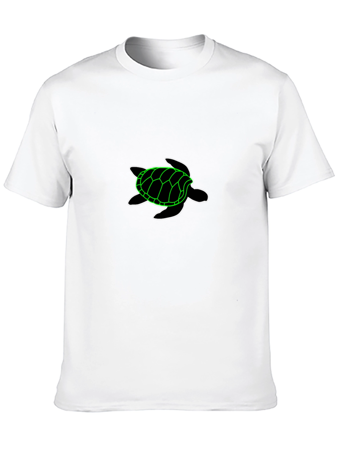 Neon Turtle Black T-Shirt