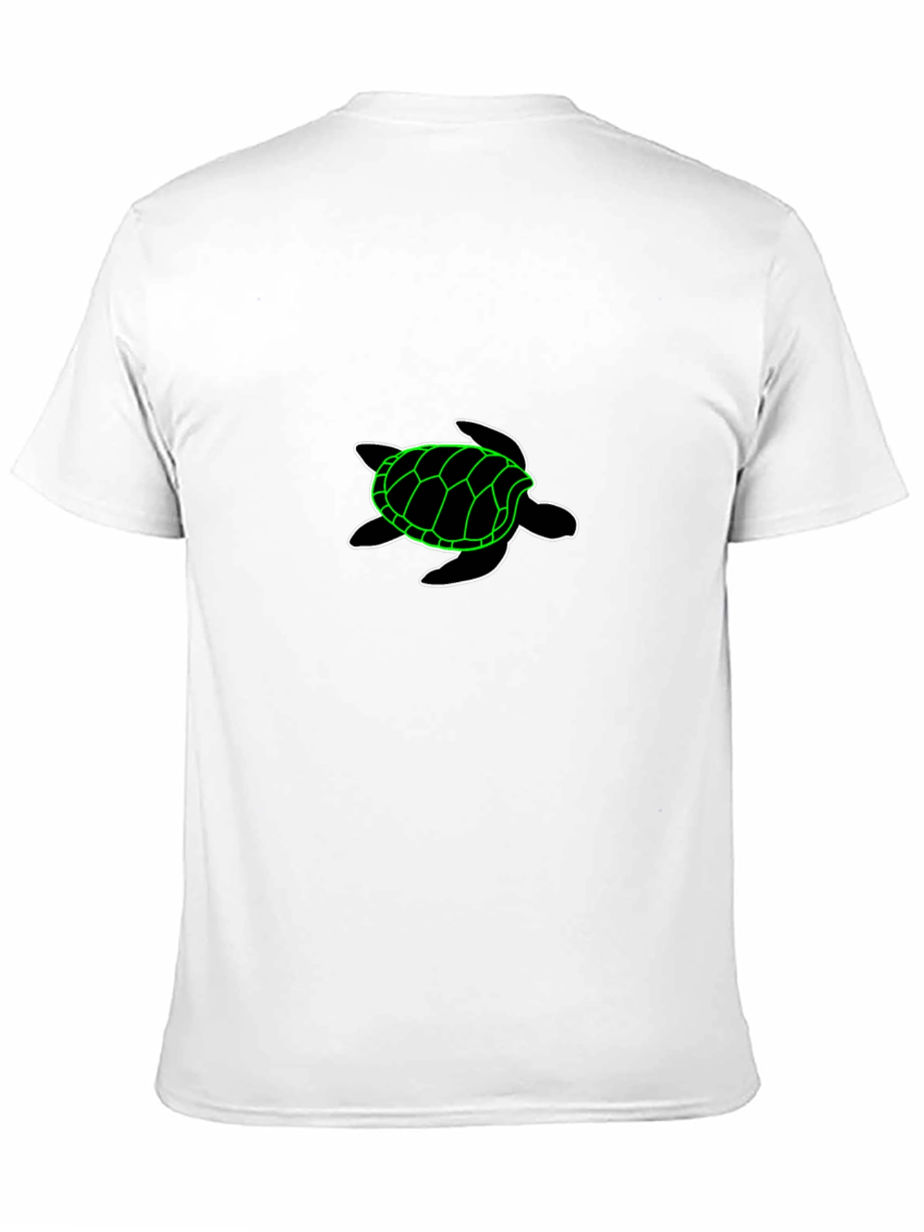 Neon Turtle Black T-Shirt