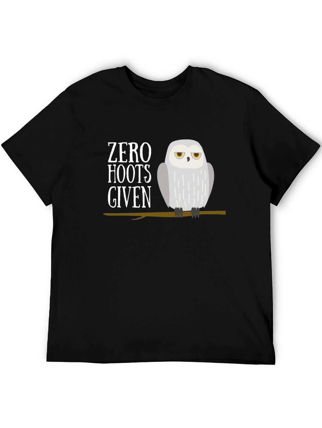Zero Hoots Given Owl Graphic T-Shirt