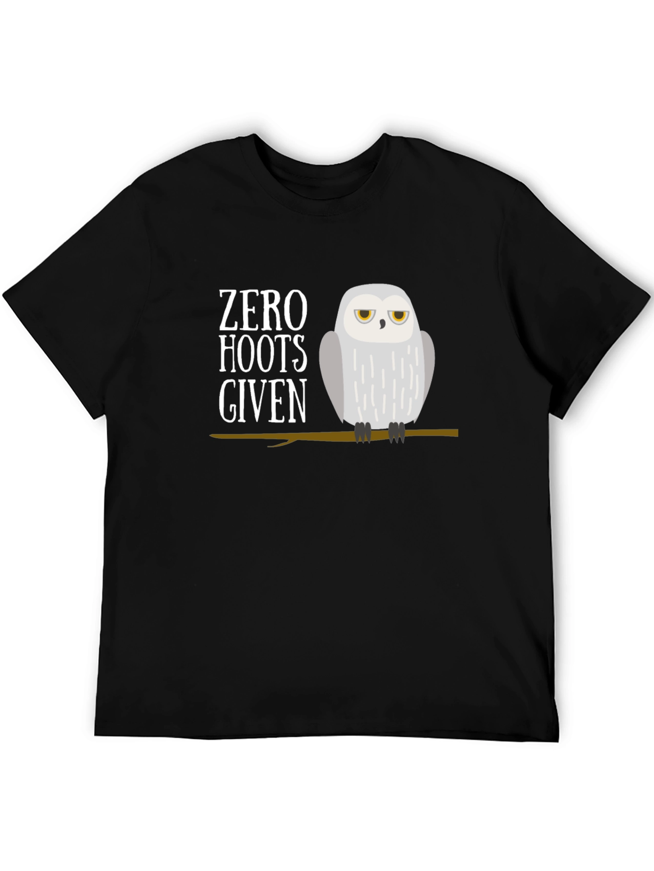 Zero Hoots Given Owl Graphic T-Shirt