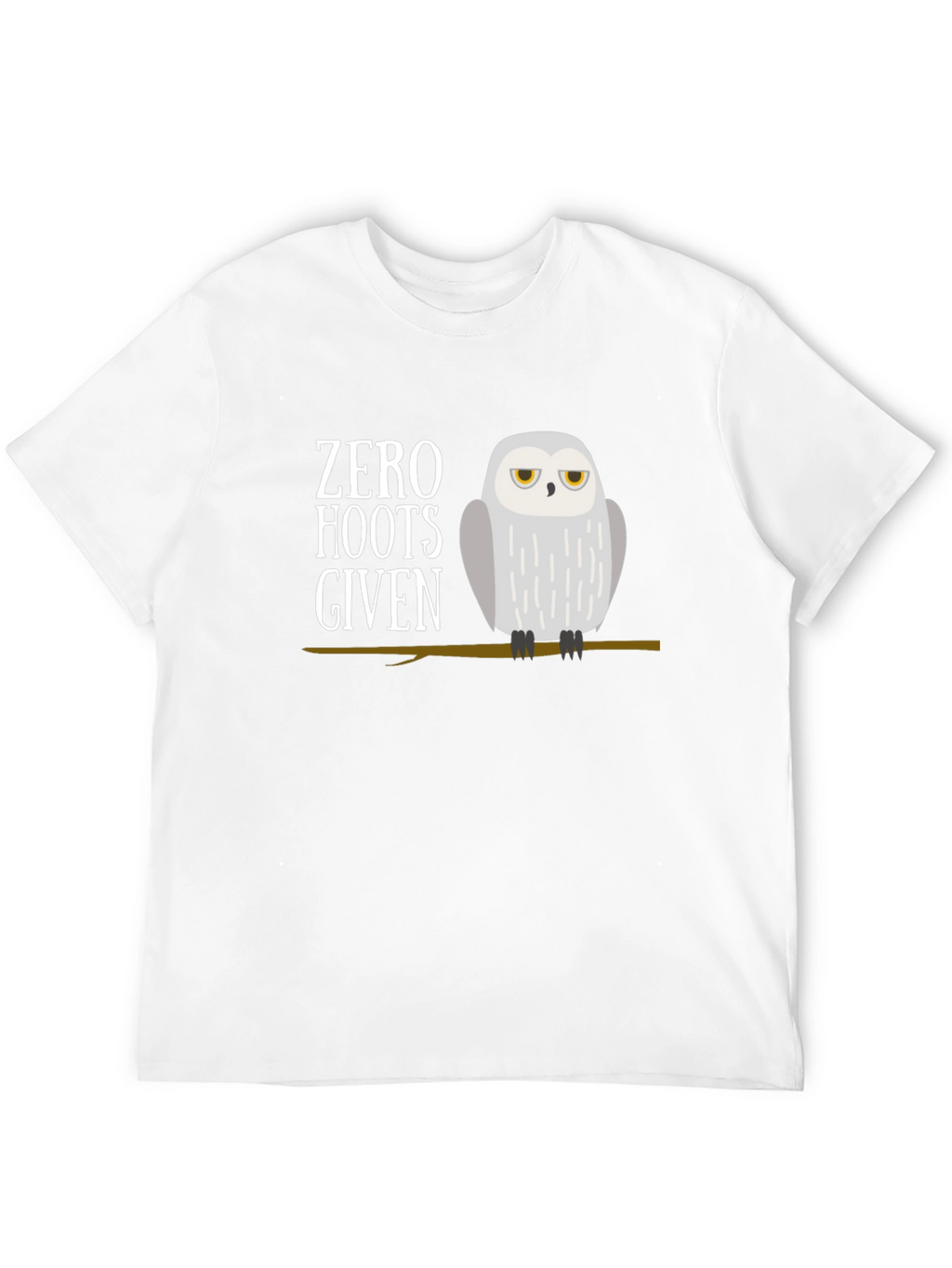 Zero Hoots Given Owl Graphic T-Shirt