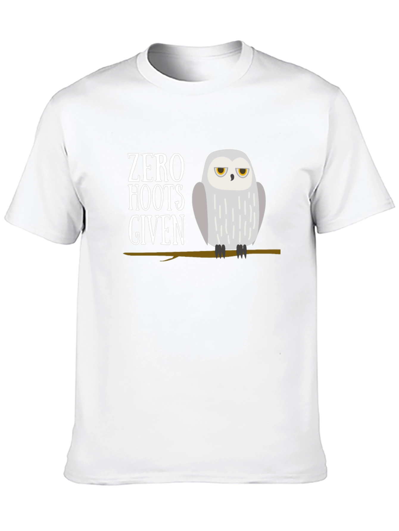 Zero Hoots Given Owl Graphic T-Shirt