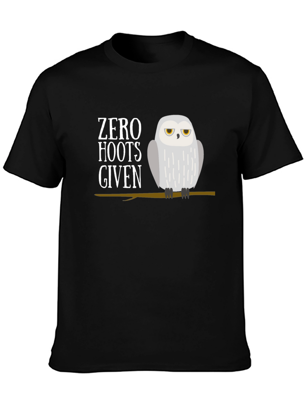 Zero Hoots Given Owl Graphic T-Shirt