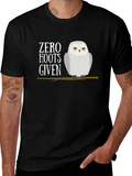 Zero Hoots Given Owl Graphic T-Shirt