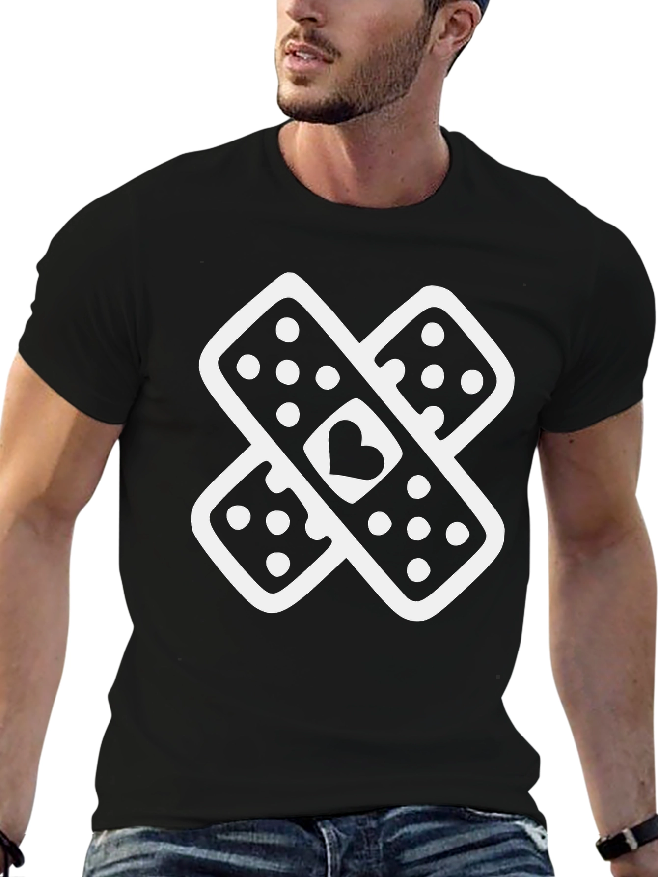 Heart Band-Aid Graphic Tee