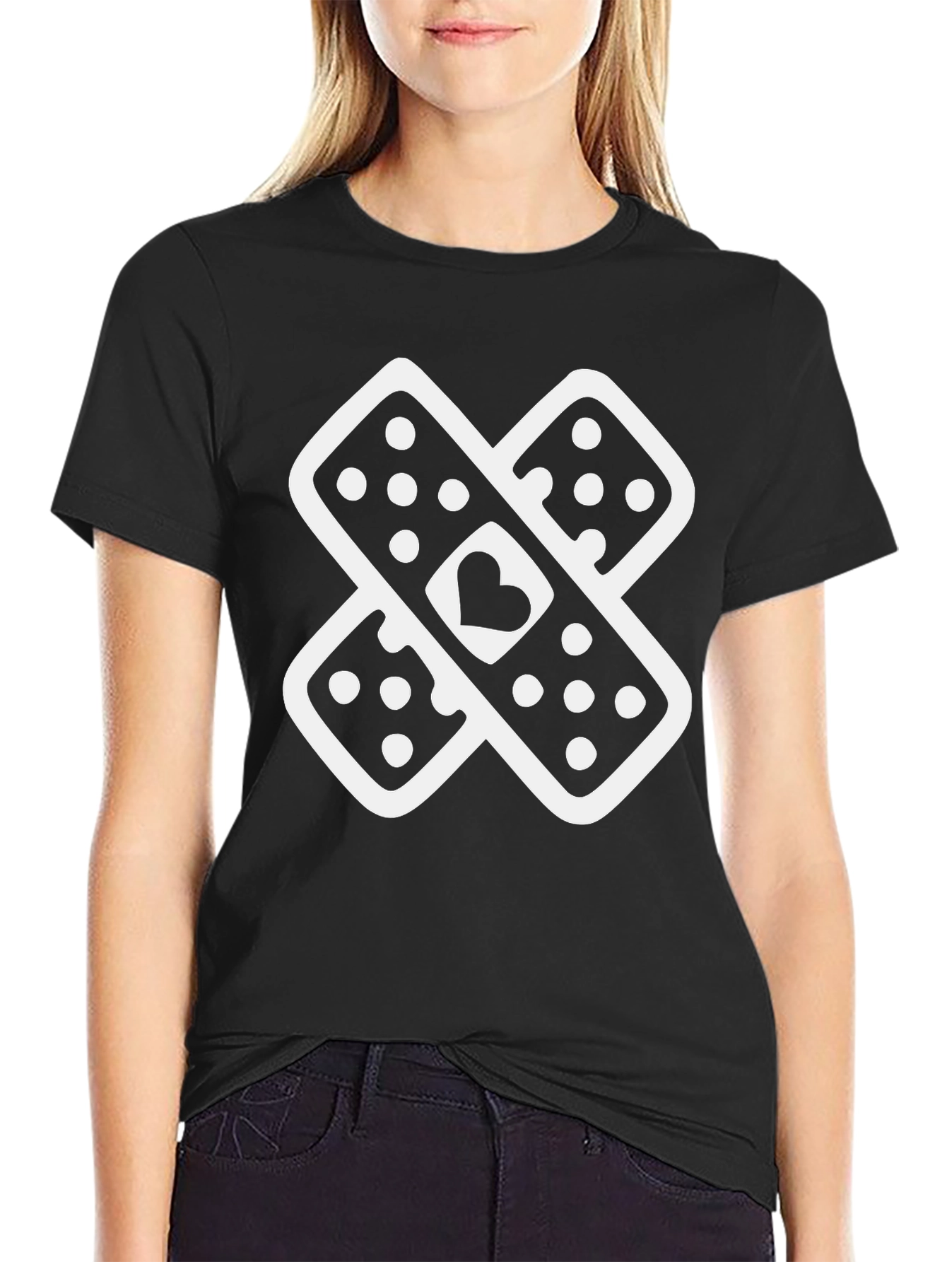 Heart Band-Aid Graphic Tee