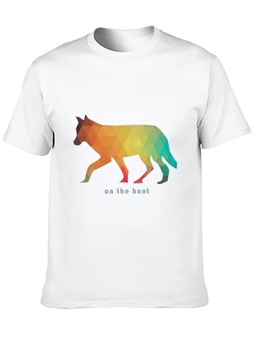 Geometric Wolf Graphic Tee - On the Hunt