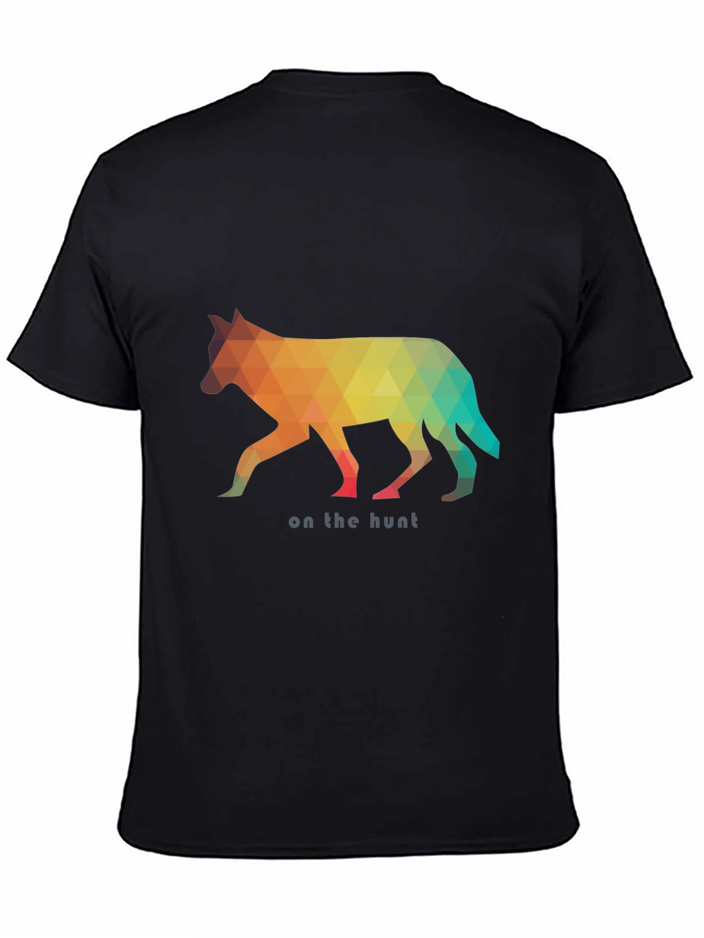 Geometric Wolf Graphic Tee - On the Hunt