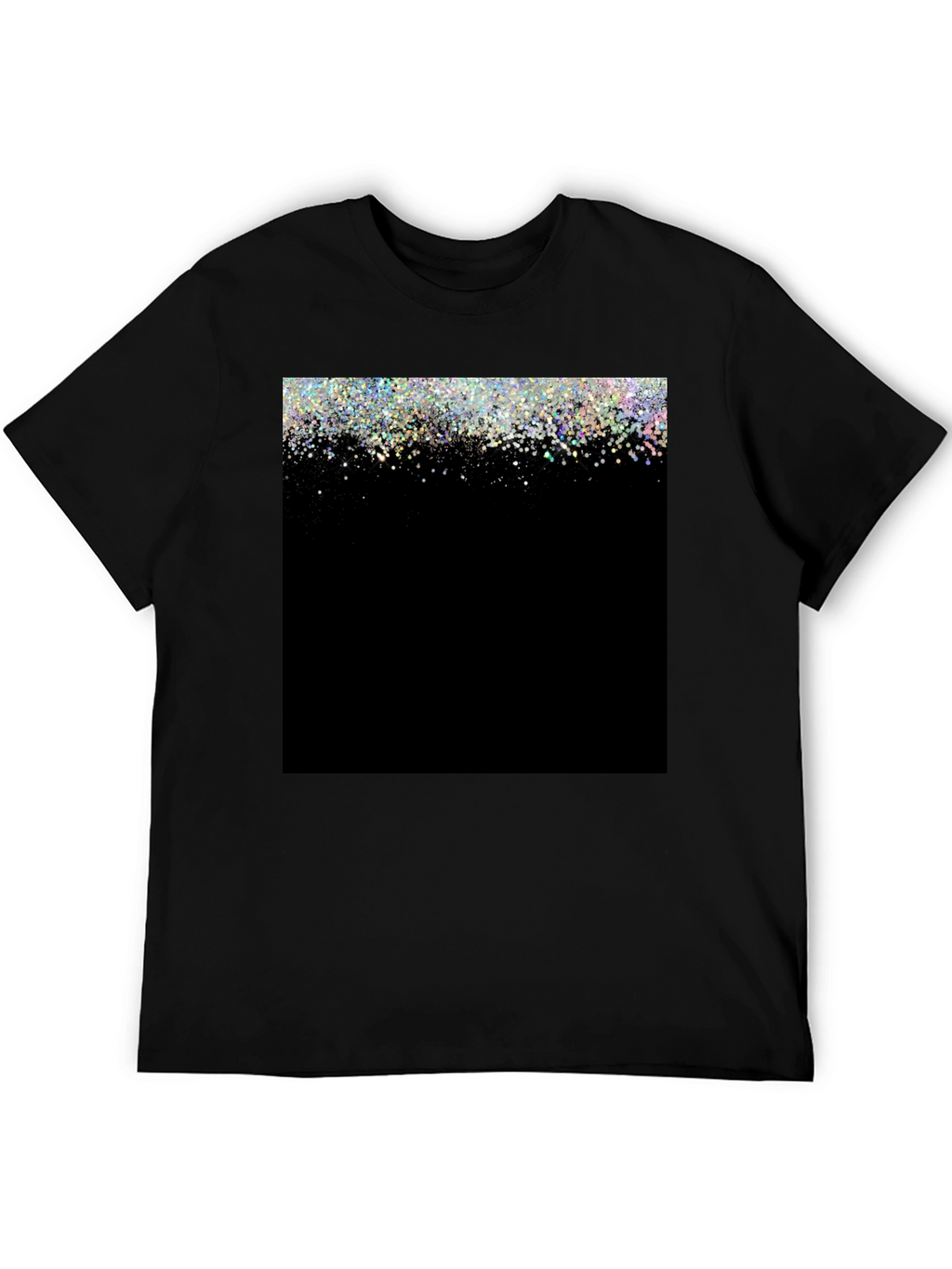 Sparkle Fade Black T-Shirt - Stylish & Trendy