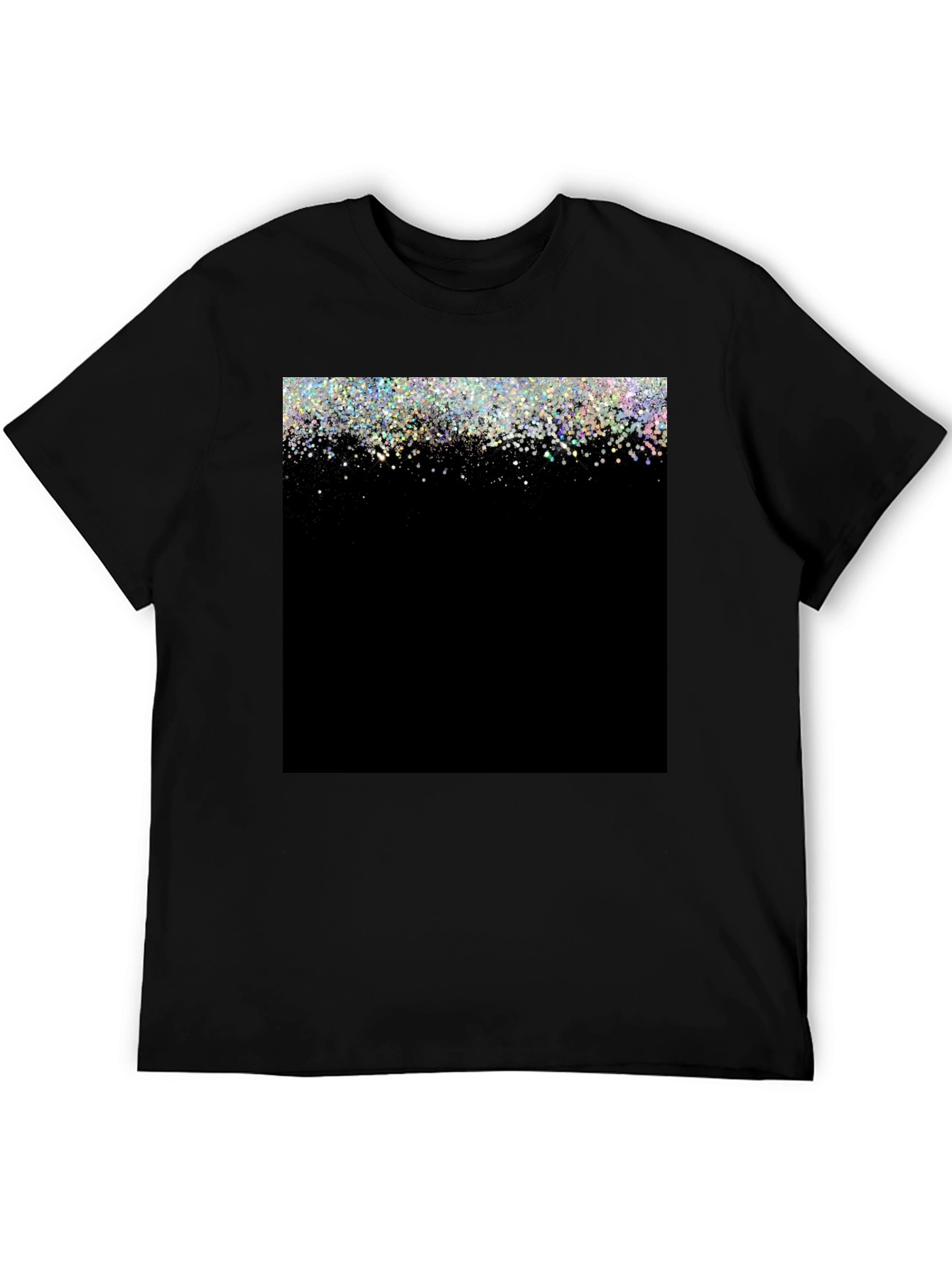 Sparkle Fade Black T-Shirt - Stylish & Trendy