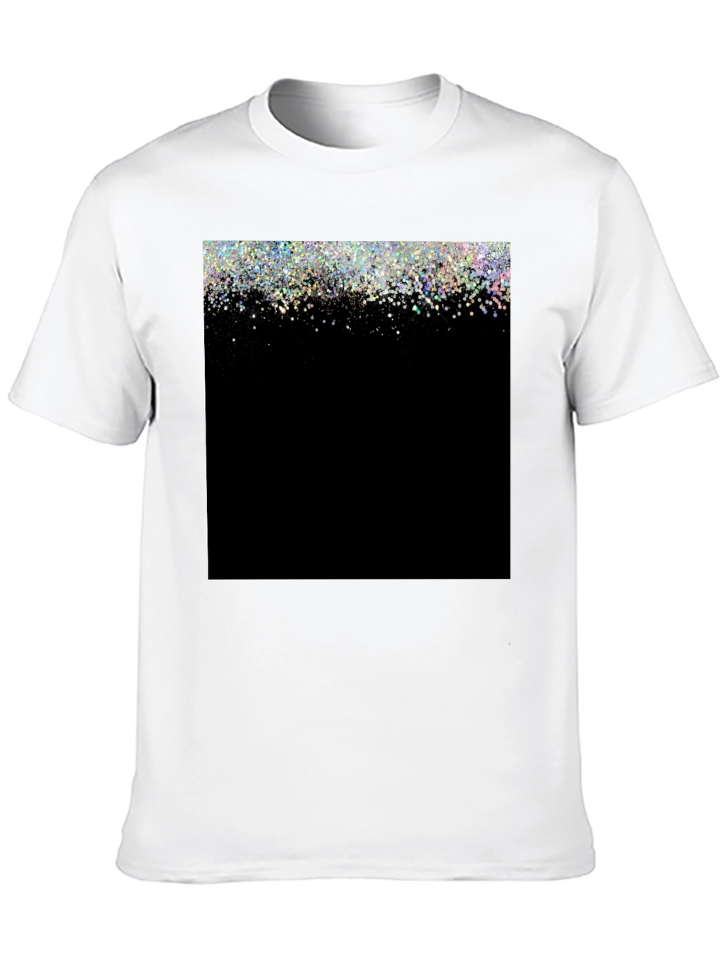 Sparkle Fade Black T-Shirt - Stylish & Trendy