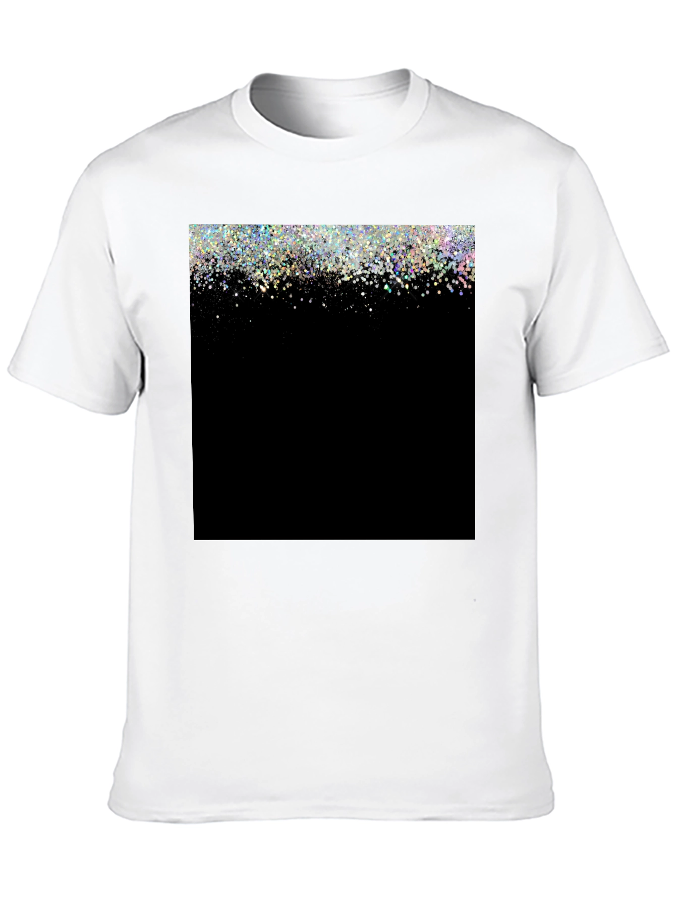 Sparkle Fade Black T-Shirt - Stylish & Trendy