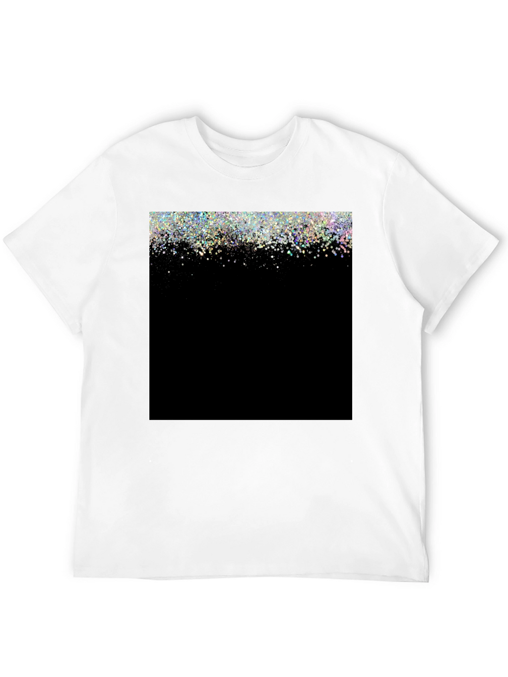 Sparkle Fade Black T-Shirt - Stylish & Trendy