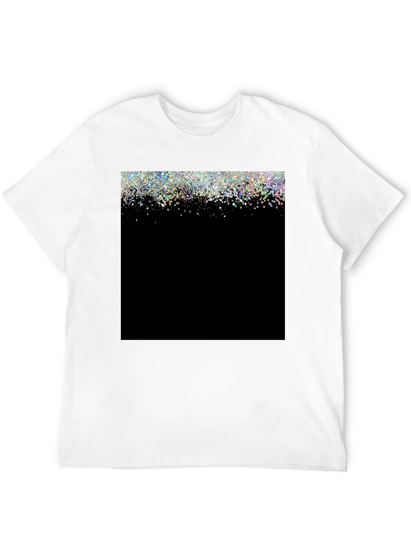 Sparkle Fade Black T-Shirt - Stylish & Trendy