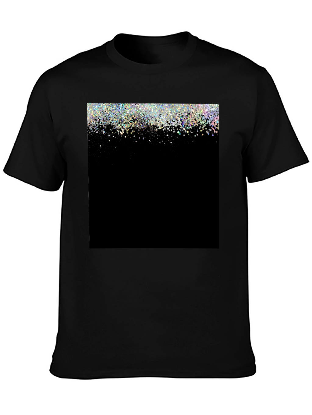 Sparkle Fade Black T-Shirt - Stylish & Trendy