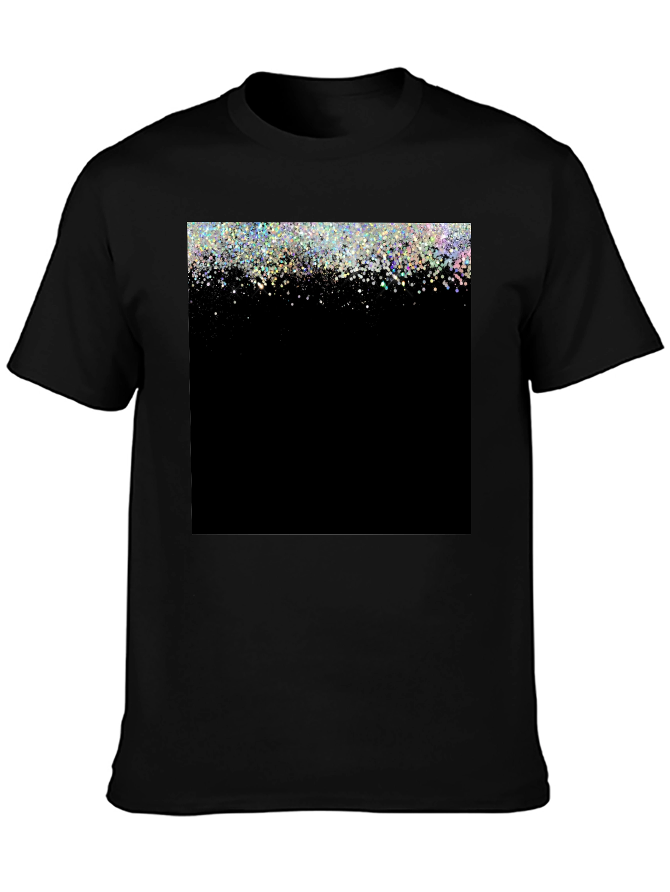 Sparkle Fade Black T-Shirt - Stylish & Trendy