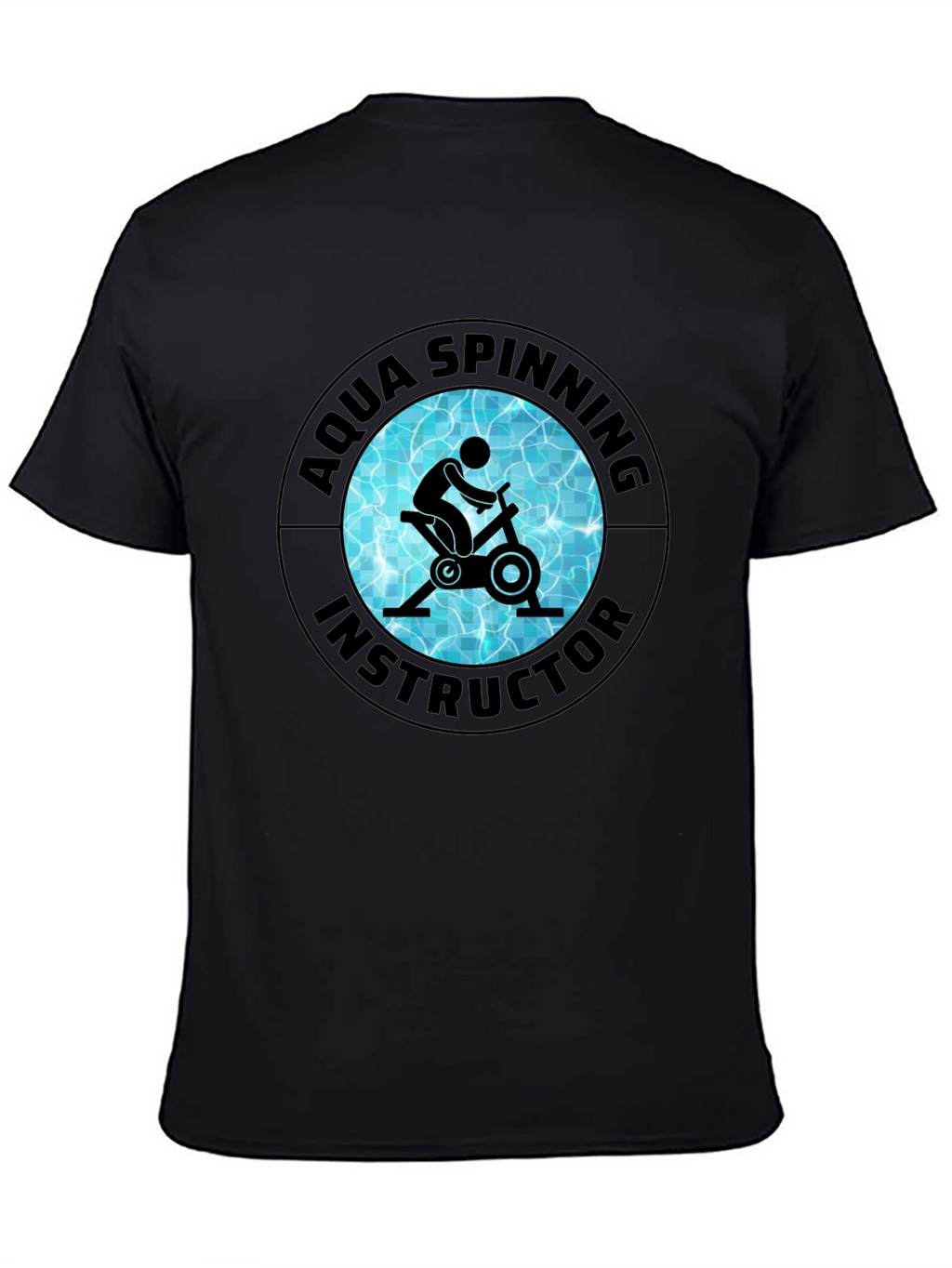Aqua Spinning Instructor Black T-Shirt