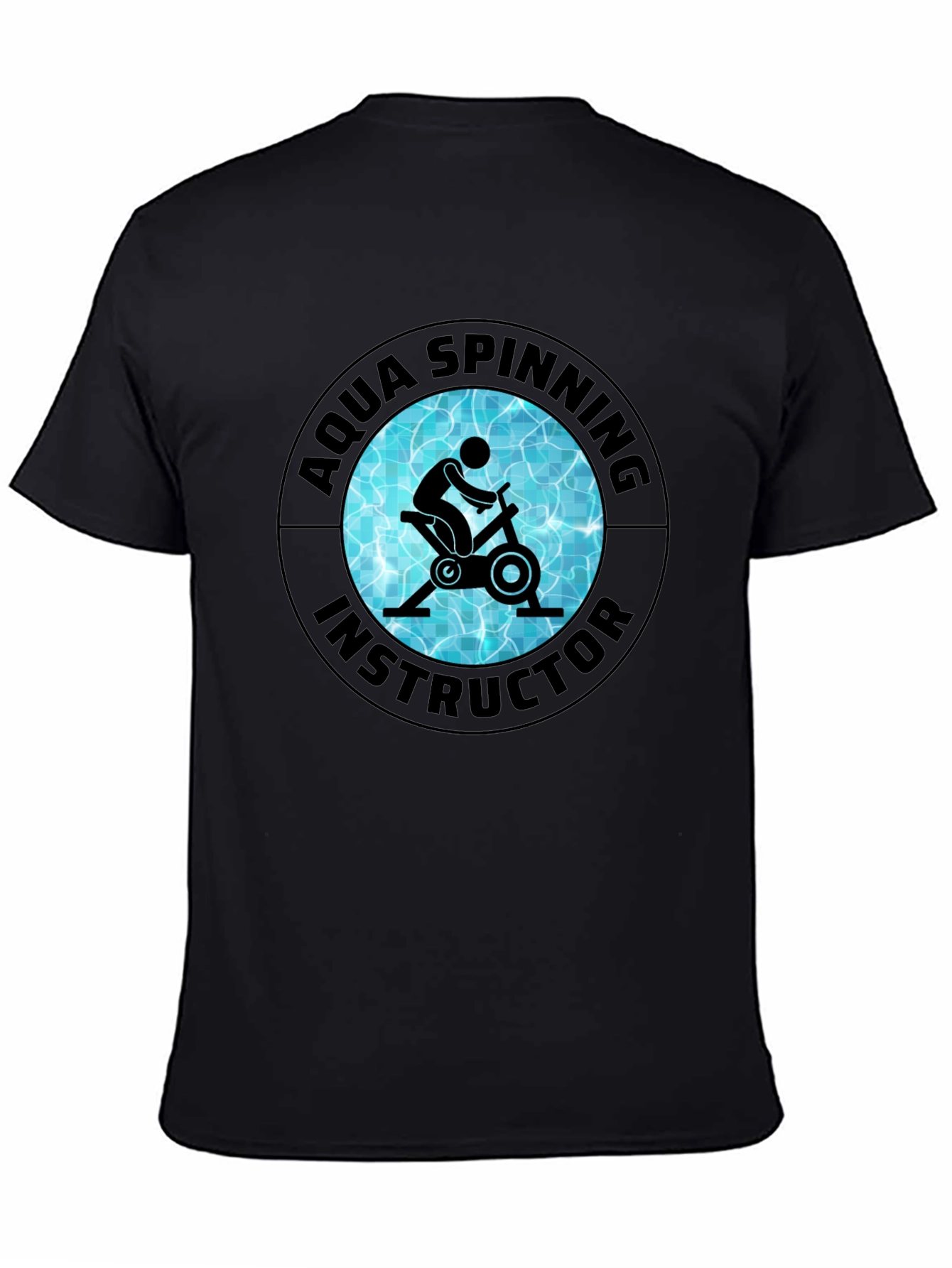 Aqua Spinning Instructor Black T-Shirt