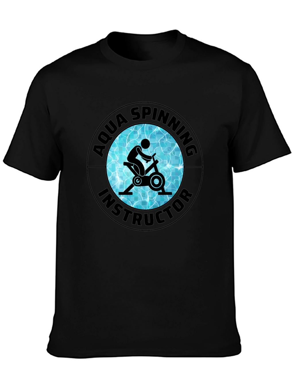Aqua Spinning Instructor Black T-Shirt