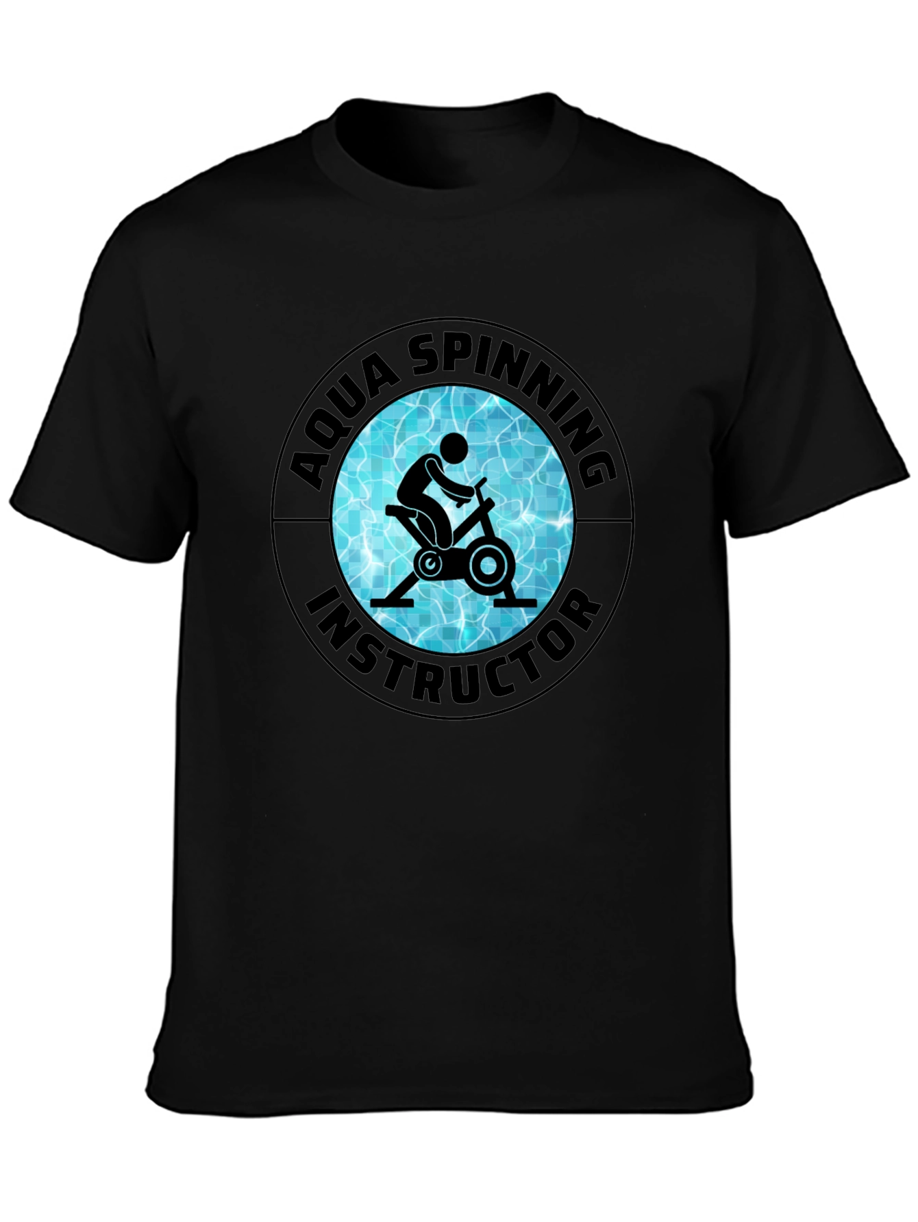 Aqua Spinning Instructor Black T-Shirt