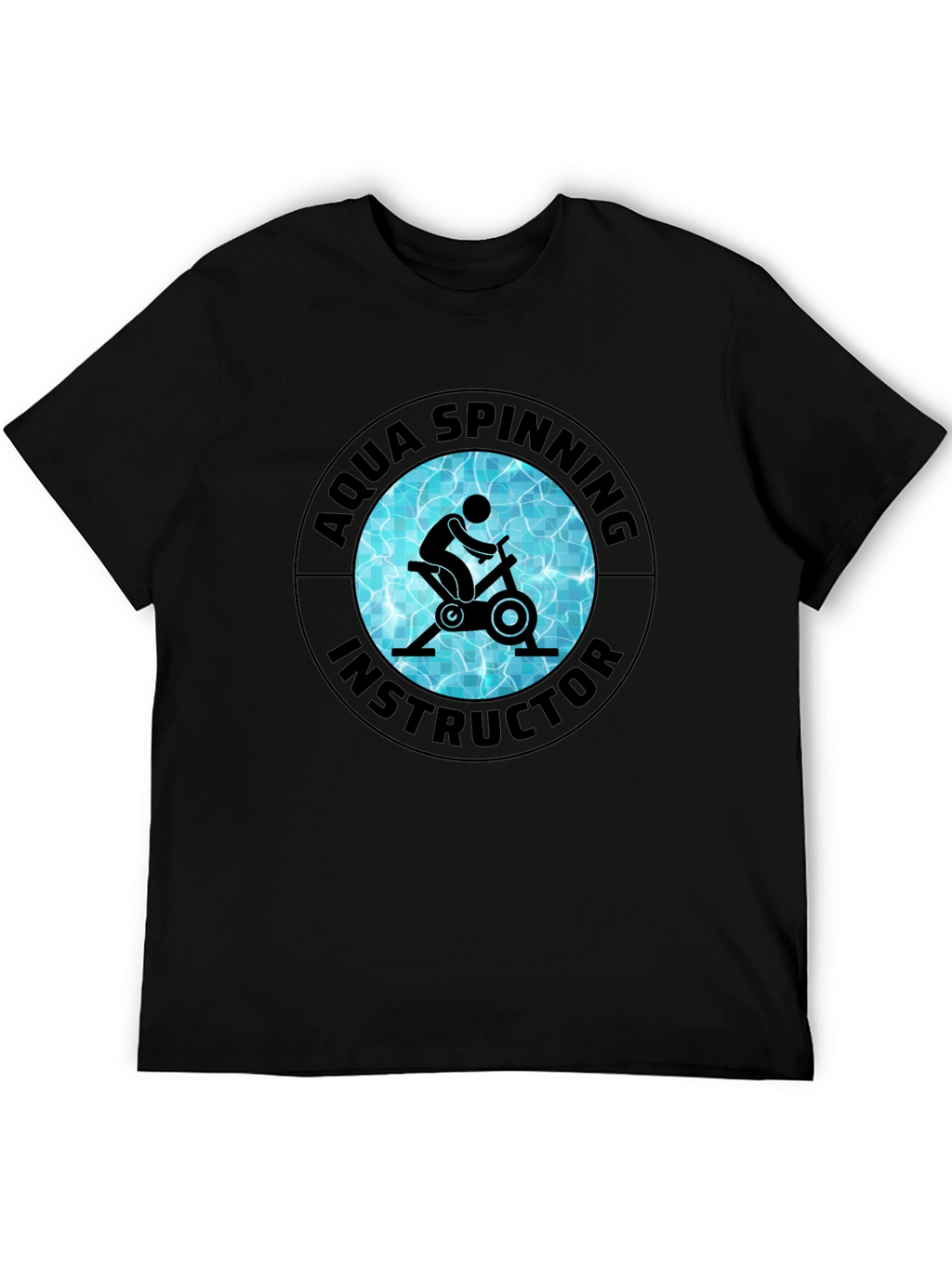 Aqua Spinning Instructor Black T-Shirt