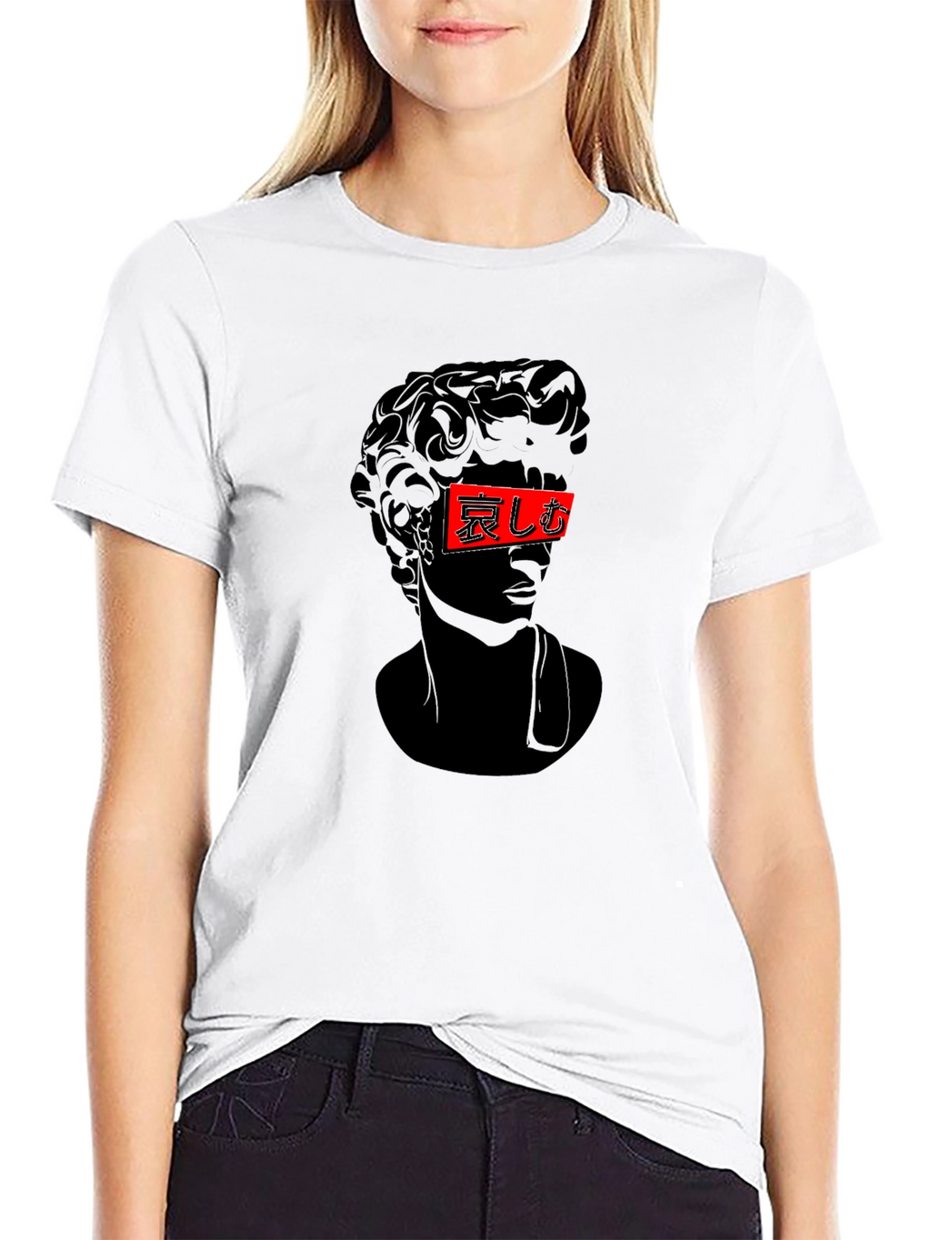 David Statue Graphic Tee - Stylish Streetwear T-Shirt