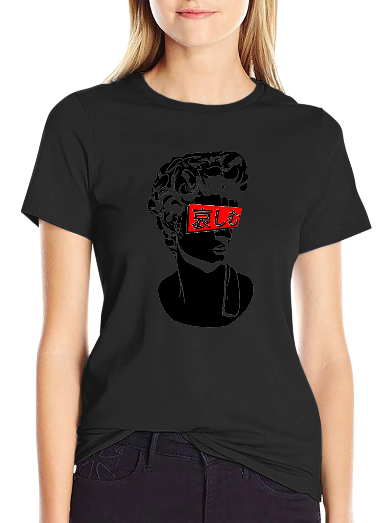 David Statue Graphic Tee - Stylish Streetwear T-Shirt