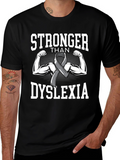 Stronger Than Dyslexia Awareness T-Shirt